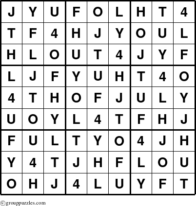 The grouppuzzles.com Answer grid for the 4THOFJULY-r5 puzzle for 