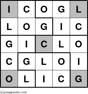 The grouppuzzles.com Answer grid for the Logic-5-Spot-r1 puzzle for 