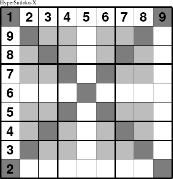 HyperSudoku-X