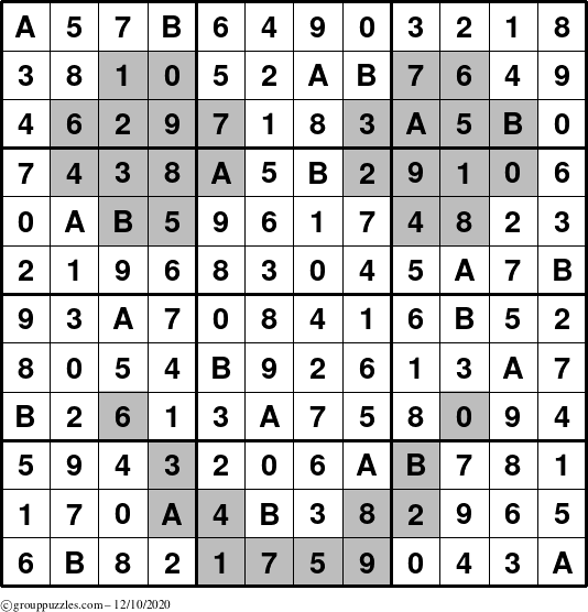 The grouppuzzles.com Answer grid for the tpsmith-silly puzzle for Thursday December 10, 2020