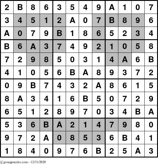 The grouppuzzles.com Answer grid for the tpsmith-serious puzzle for Thursday December 31, 2020