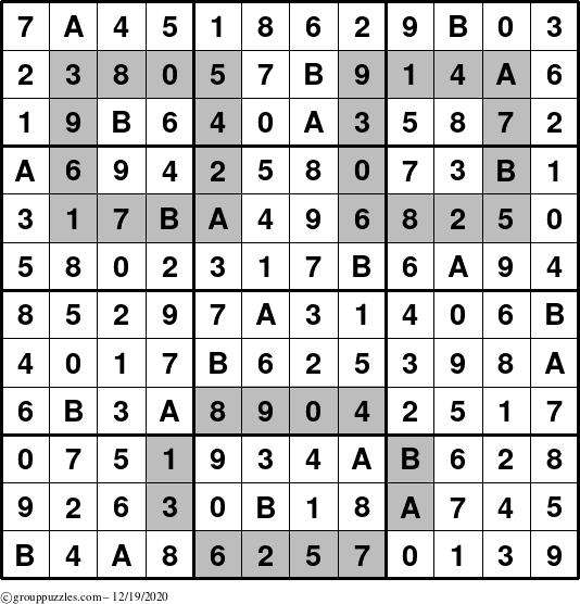 The grouppuzzles.com Answer grid for the tpsmith-surprised puzzle for Saturday December 19, 2020