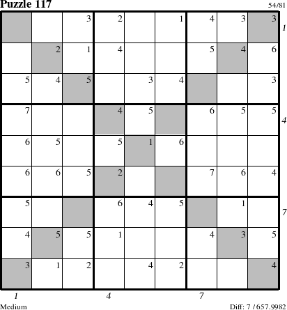 Step-by-Step Instructions for Puzzle 117 with all 7 steps marked