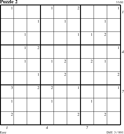 Step-by-Step Instructions for Puzzle 2 with all 3 steps marked