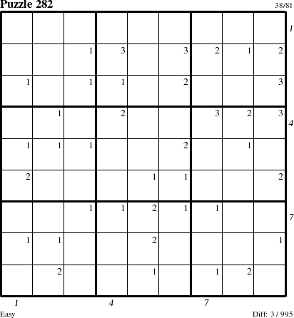 Step-by-Step Instructions for Puzzle 282 with all 3 steps marked