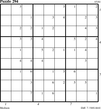 Step-by-Step Instructions for Puzzle 294 with all 7 steps marked