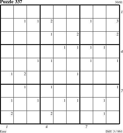 Step-by-Step Instructions for Puzzle 337 with all 3 steps marked