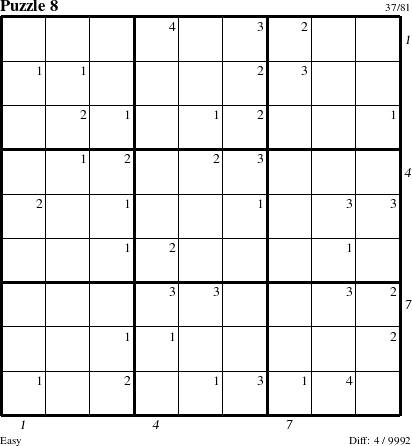 Step-by-Step Instructions for Puzzle 8 with all 4 steps marked