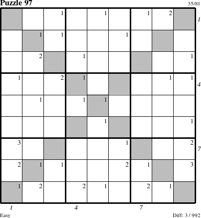 Step-by-Step Instructions for Puzzle 97 with all 3 steps marked