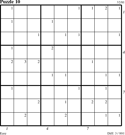 Step-by-Step Instructions for Puzzle 10 with all 3 steps marked