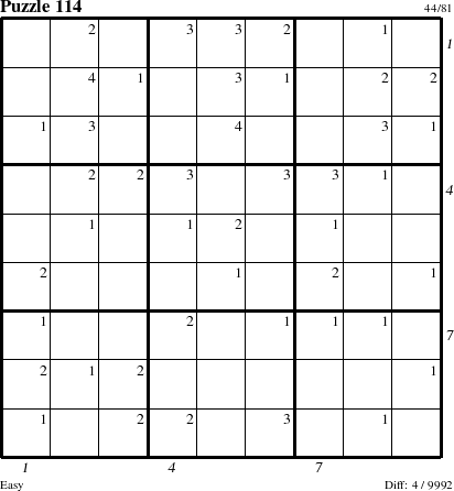 Step-by-Step Instructions for Puzzle 114 with all 4 steps marked