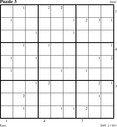 Step-by-Step Instructions for Puzzle 3 with all 3 steps marked