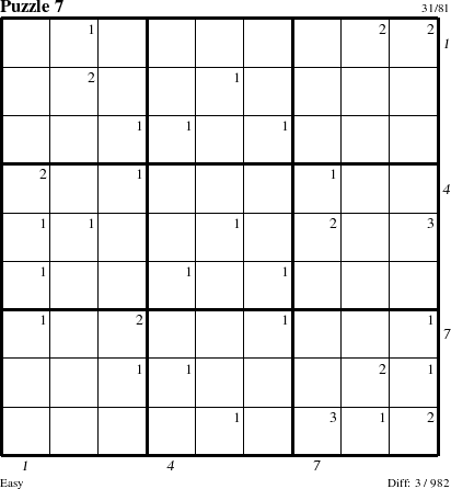 Step-by-Step Instructions for Puzzle 7 with all 3 steps marked