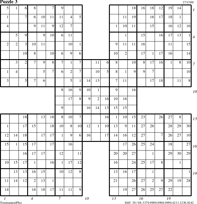 Step-by-Step Instructions for Puzzle 3 with all 30 steps marked