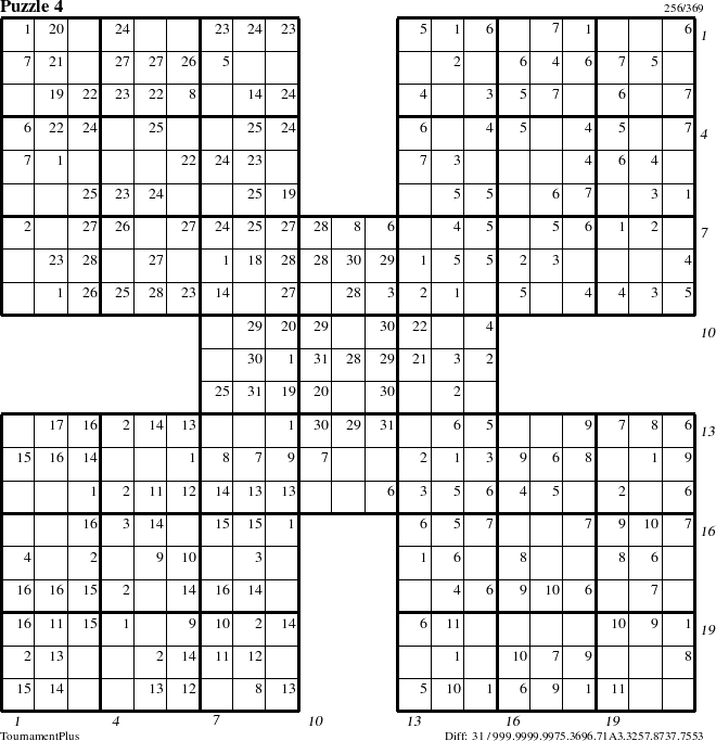 Step-by-Step Instructions for Puzzle 4 with all 31 steps marked