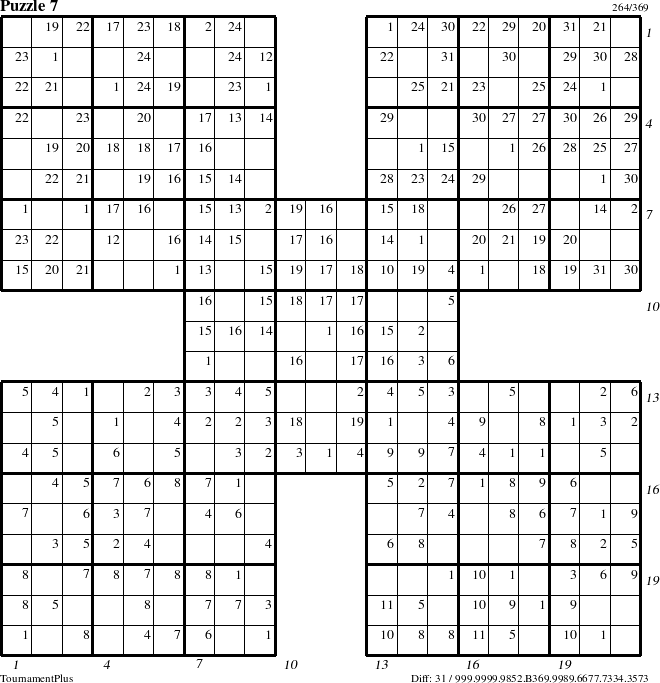 Step-by-Step Instructions for Puzzle 7 with all 31 steps marked