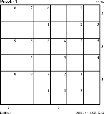 Step-by-Step Instructions for Puzzle 1 with all 9 steps marked