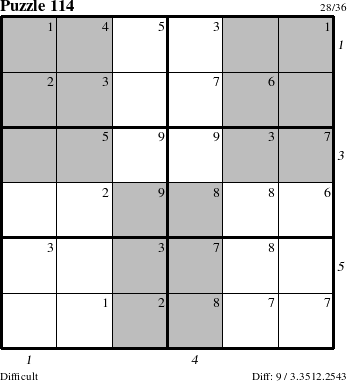 Step-by-Step Instructions for Puzzle 114 with all 9 steps marked