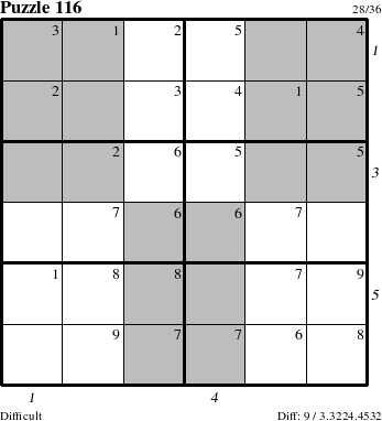 Step-by-Step Instructions for Puzzle 116 with all 9 steps marked