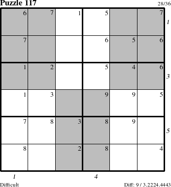 Step-by-Step Instructions for Puzzle 117 with all 9 steps marked