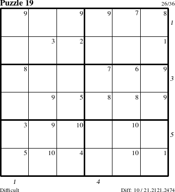 Step-by-Step Instructions for Puzzle 19 with all 10 steps marked