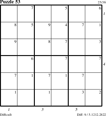 Step-by-Step Instructions for Puzzle 53 with all 9 steps marked