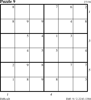 Step-by-Step Instructions for Puzzle 9 with all 9 steps marked