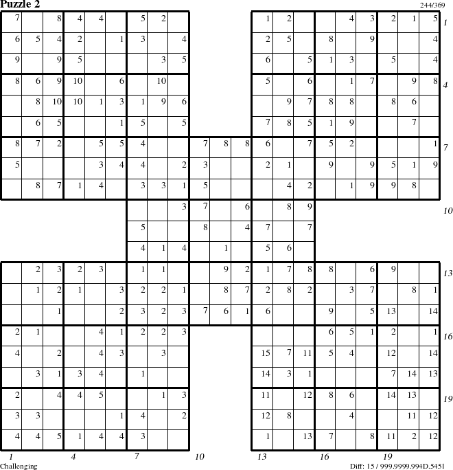 Step-by-Step Instructions for Puzzle 2 with all 15 steps marked