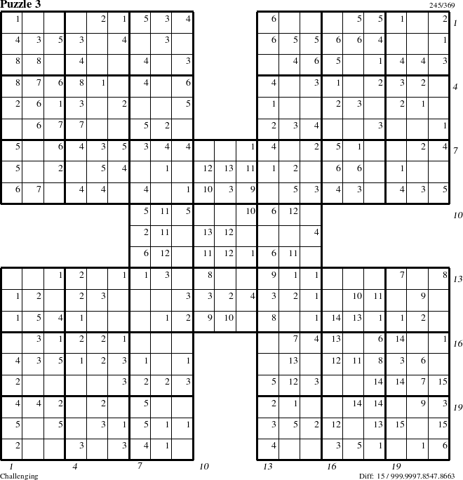 Step-by-Step Instructions for Puzzle 3 with all 15 steps marked