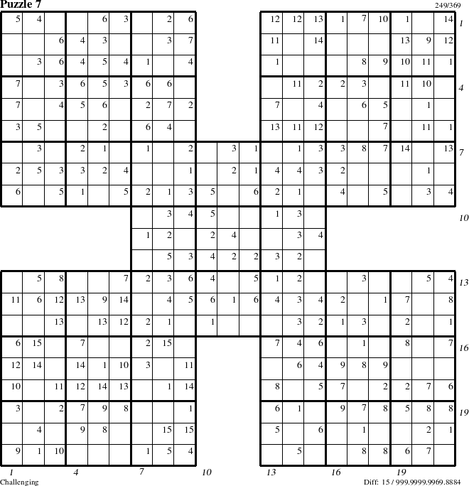 Step-by-Step Instructions for Puzzle 7 with all 15 steps marked