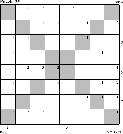 Step-by-Step Instructions for Puzzle 35 with all 3 steps marked