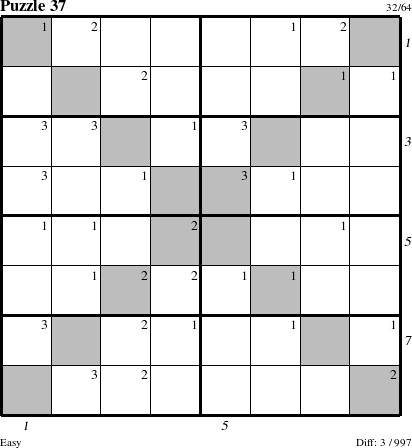 Step-by-Step Instructions for Puzzle 37 with all 3 steps marked