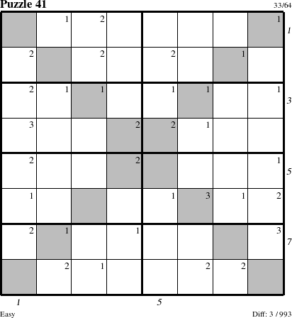 Step-by-Step Instructions for Puzzle 41 with all 3 steps marked