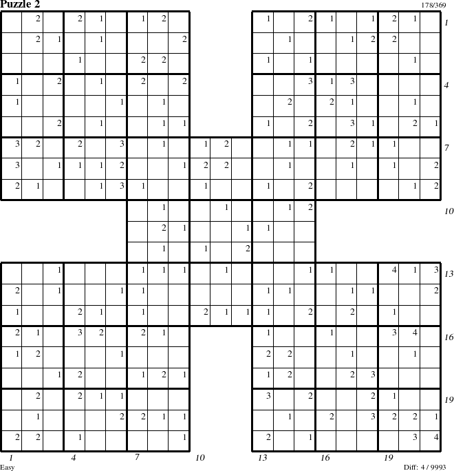 Step-by-Step Instructions for Puzzle 2 with all 4 steps marked