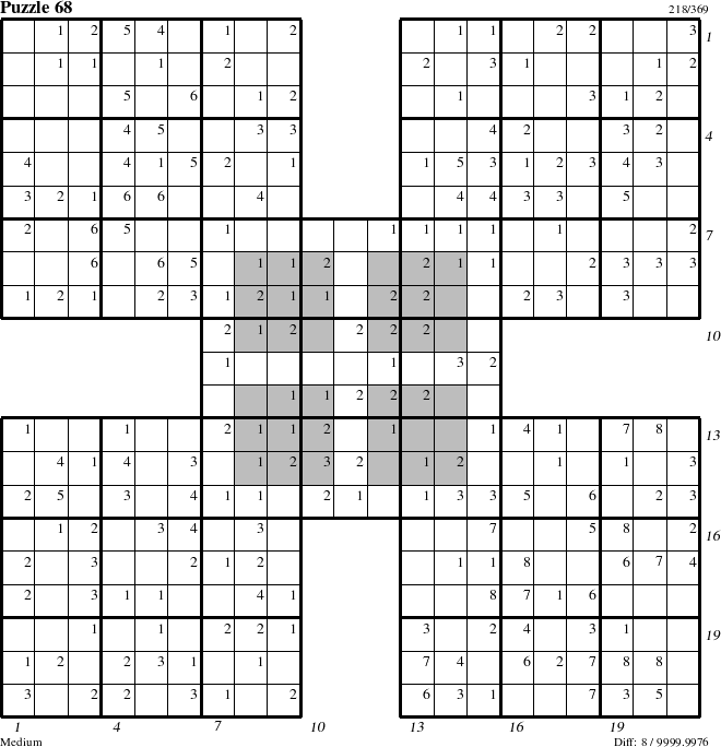 Step-by-Step Instructions for Puzzle 68 with all 8 steps marked