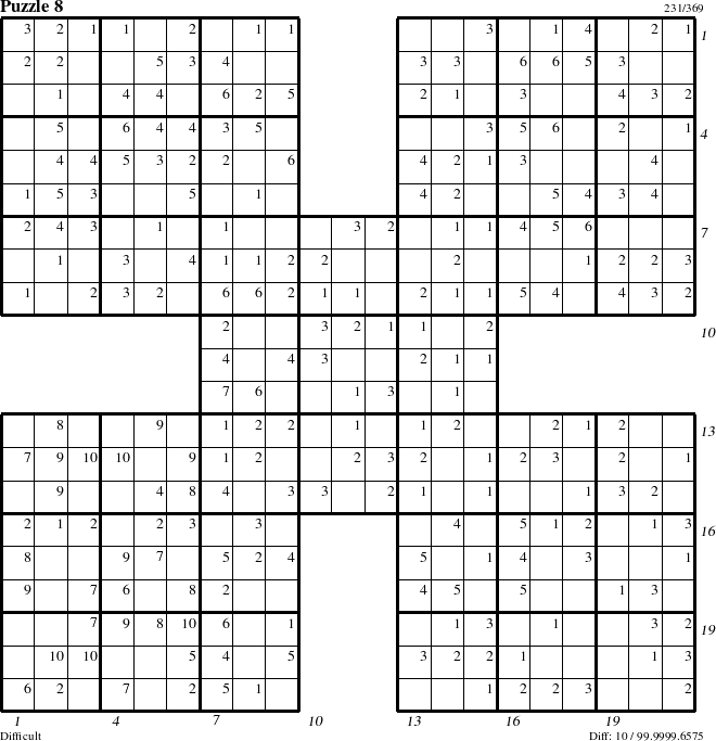 Step-by-Step Instructions for Puzzle 8 with all 10 steps marked