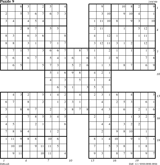 Step-by-Step Instructions for Puzzle 9 with all 12 steps marked