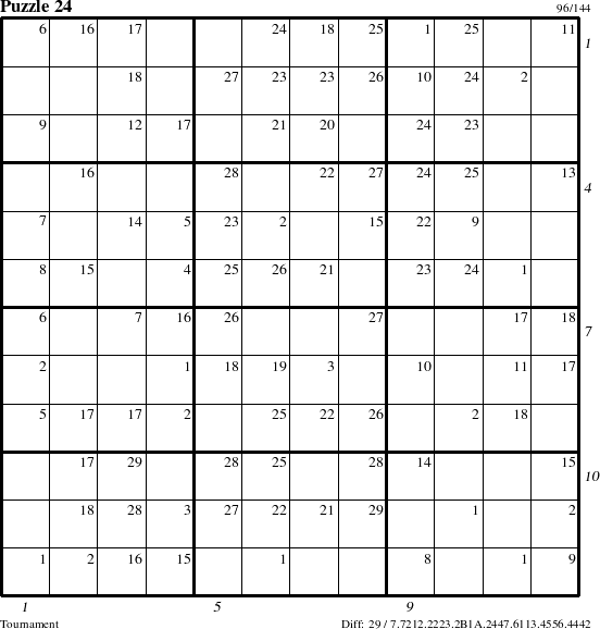 Step-by-Step Instructions for Puzzle 24 with all 29 steps marked