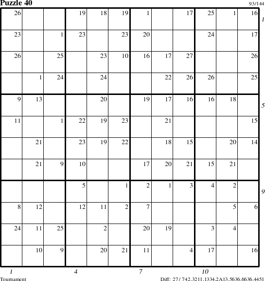 Step-by-Step Instructions for Puzzle 40 with all 27 steps marked