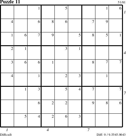 Step-by-Step Instructions for Puzzle 11 with all 9 steps marked