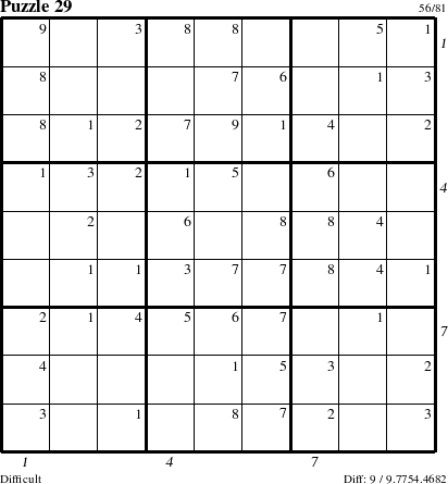 Step-by-Step Instructions for Puzzle 29 with all 9 steps marked