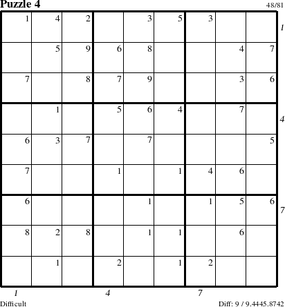 Step-by-Step Instructions for Puzzle 4 with all 9 steps marked