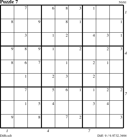 Step-by-Step Instructions for Puzzle 7 with all 9 steps marked