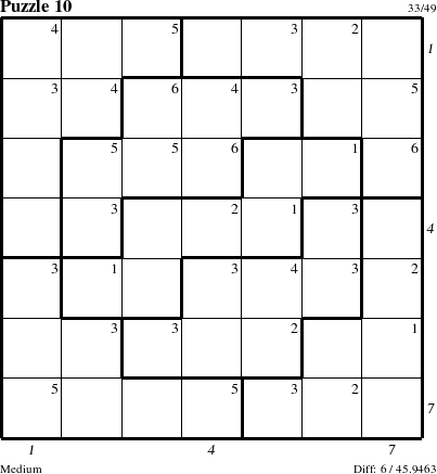 Step-by-Step Instructions for Puzzle 10 with all 6 steps marked