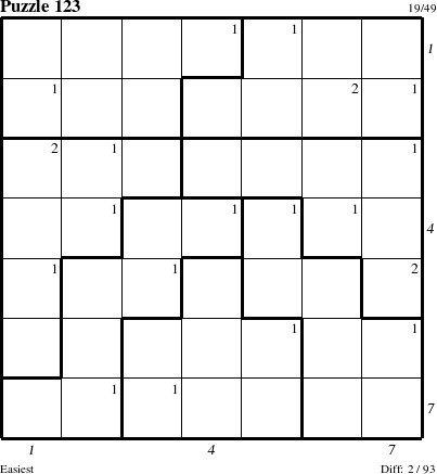 Step-by-Step Instructions for Puzzle 123 with all 2 steps marked