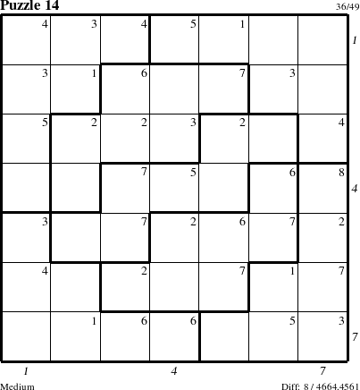 Step-by-Step Instructions for Puzzle 14 with all 8 steps marked