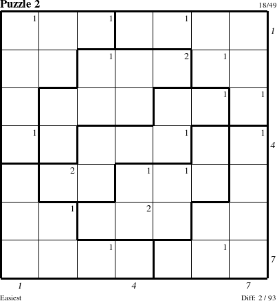 Step-by-Step Instructions for Puzzle 2 with all 2 steps marked