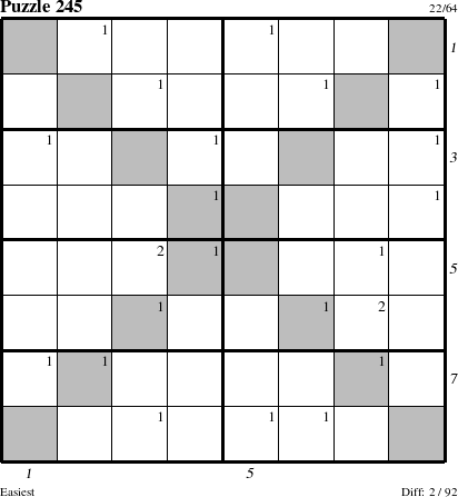 Step-by-Step Instructions for Puzzle 245 with all 2 steps marked