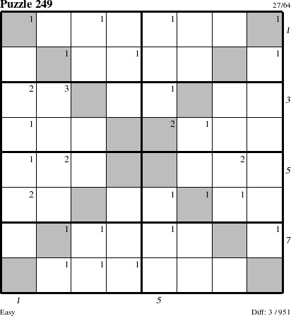 Step-by-Step Instructions for Puzzle 249 with all 3 steps marked