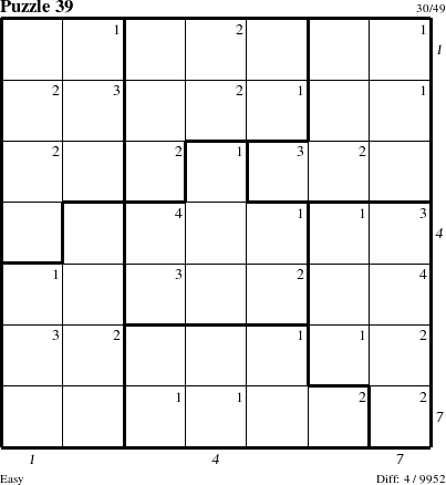 Step-by-Step Instructions for Puzzle 39 with all 4 steps marked